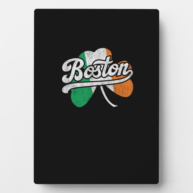 Boston Irish T-Shirt T-Shirt Plaque (Front)