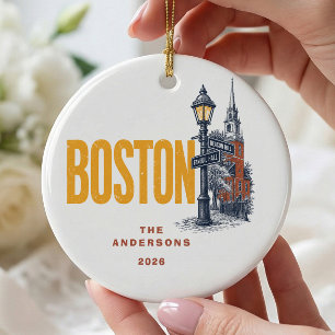 Boston Landmark Christmas Ornament