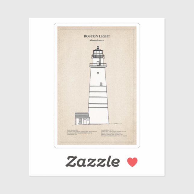 Boston Light Lighthouse - Massachusetts - SBD (Sheet)