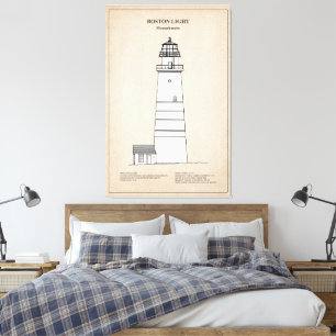 Boston Light Lighthouse - Massachusetts - SBD Canvas Print