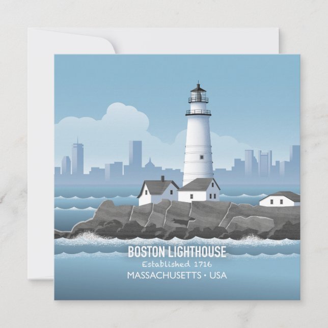 Boston Lighthouse Card (Front)