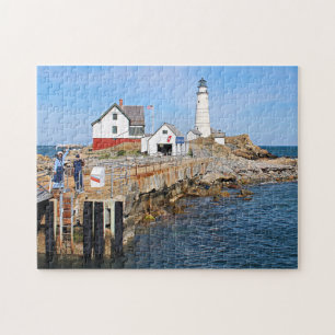 Boston Lighthouse, Massachusetts Jigsaw Puzzle