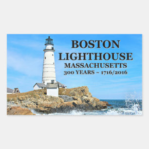 Boston Lighthouse, Massachusetts Sticker