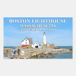 Boston Lighthouse, Massachusetts Sticker