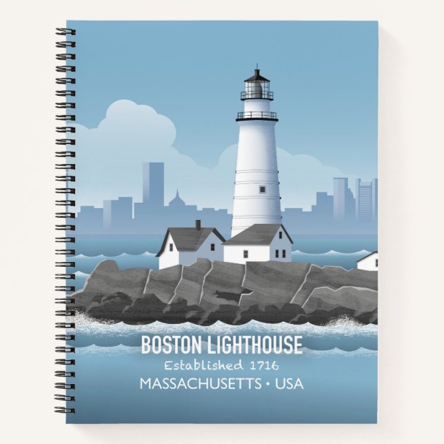 Boston Lighthouse Notebook (Front)