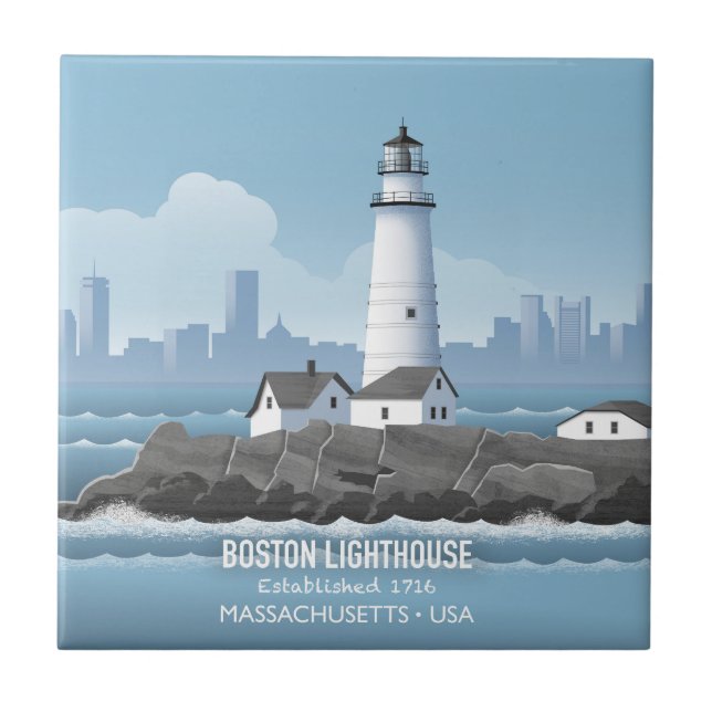 Boston Lighthouse Tile (Front)