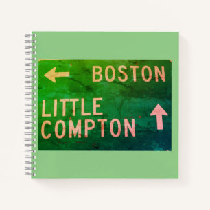 Boston, Little Compton, RI Sign Notebook