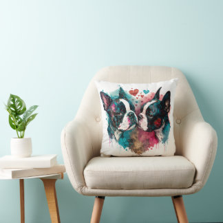 Boston Love Throw Pillow