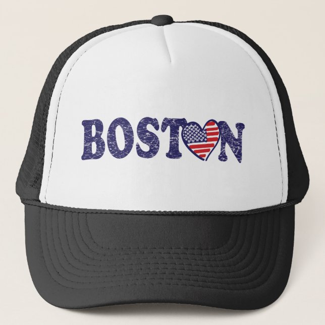 Boston Love Trucker Hat (Front)