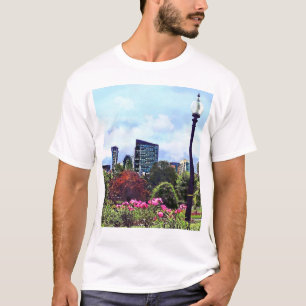 Boston MA - Boston Common and Skyline T-Shirt