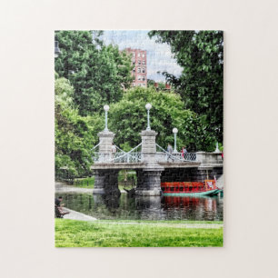 Boston MA - Boston Public Garden Bridge Jigsaw Puzzle