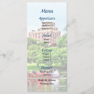Boston MA Boston Public Garden Menu