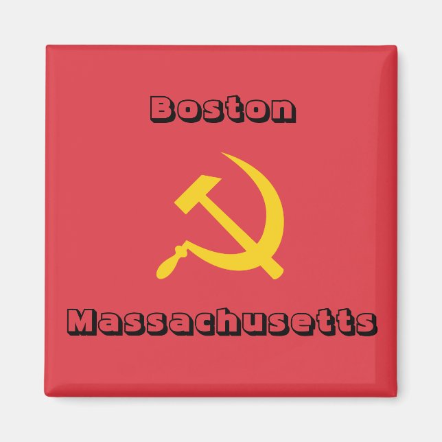 Boston, MA Liberal Progressive City Magnet (Front)
