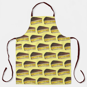 Boston MA Massachusetts Cream Pie Slice Cake Food Apron