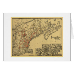 Boston & Maine Railroad Map 1898