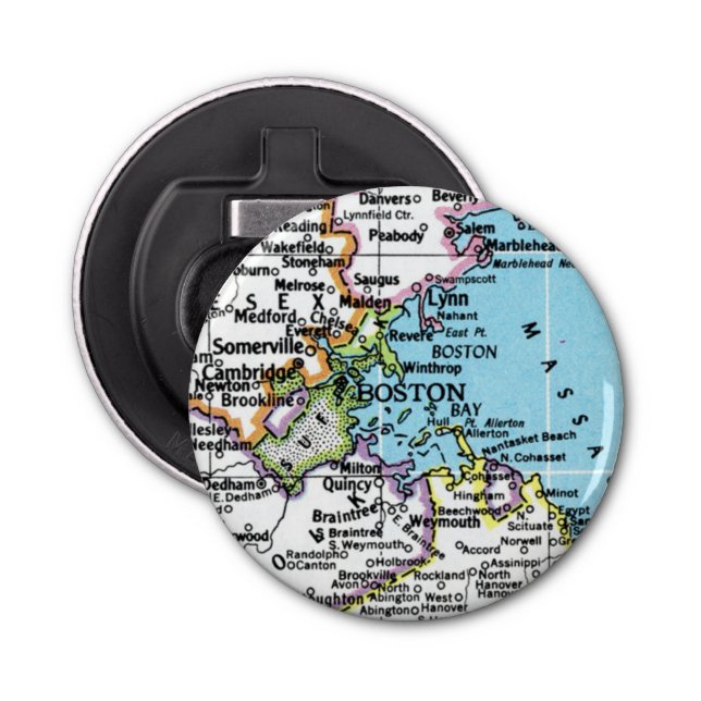 Boston Map Bottle Opener (Front)