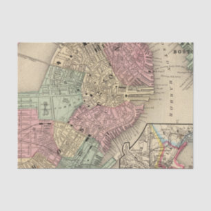 Boston Map by Mitchell Tissue Paper