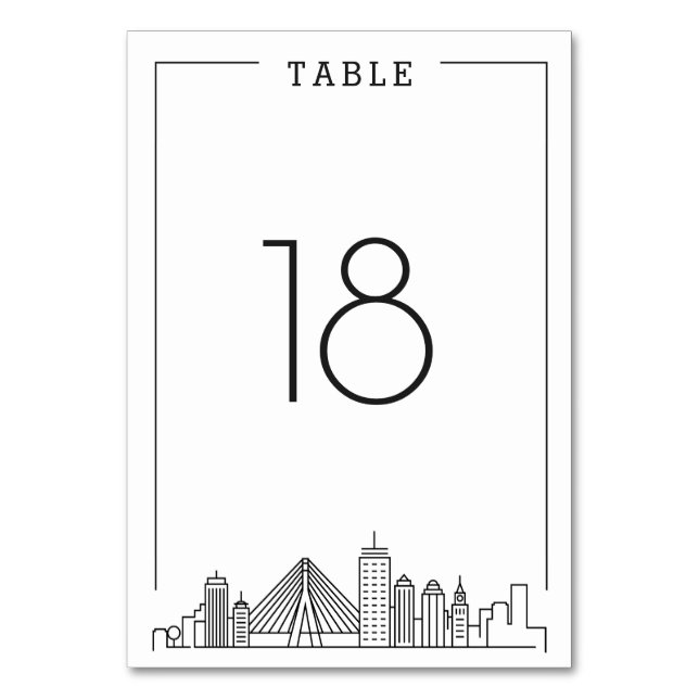 Boston, Mariage de masse | Numéro de table (Par défaut)