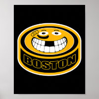 Boston Mass. Funny Kid Adult Puck Smile Face Gift 