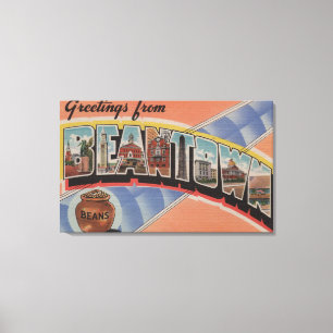 Boston, Massachusetts (Bean Town) Canvas Print