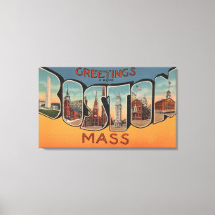 Boston, Massachusetts (Buildings) Canvas Print