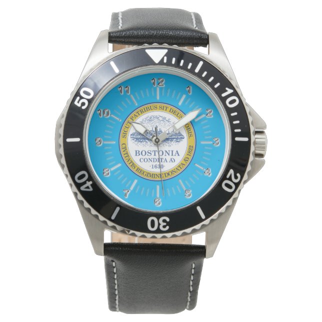 Boston (Massachusetts) City flag Watch (Front)