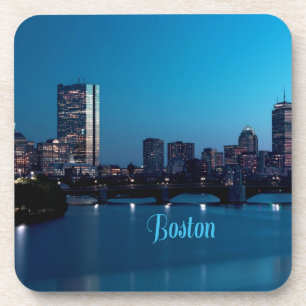 Boston Massachusetts City Skyline Coaster