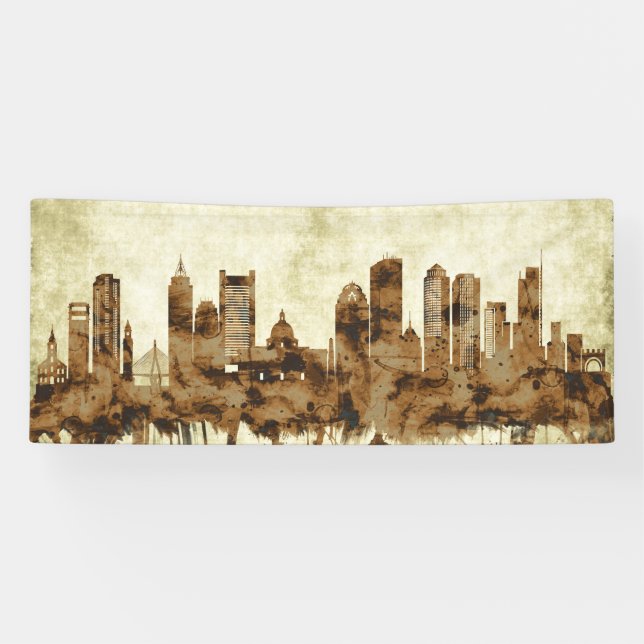 Boston Massachusetts Cityscape Banner (Horizontal)