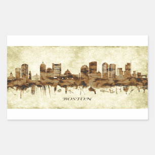 Boston Massachusetts Cityscape Sticker