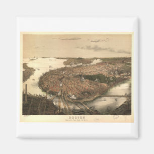 Boston, Massachusetts in 1877 Magnet