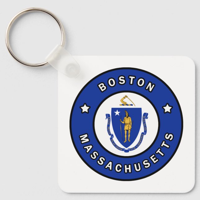 Boston Massachusetts Keychain (Front)