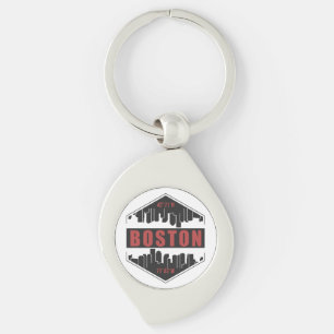 Boston Massachusetts Keychain