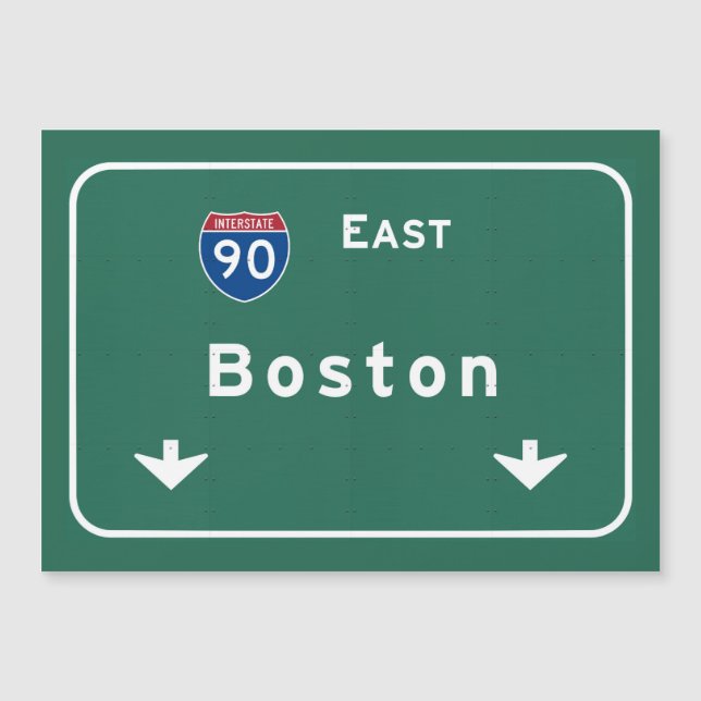 Boston Massachusetts ma Interstate Highway Road : (Front)