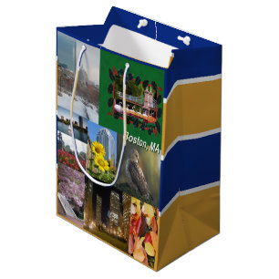 Boston, Massachusetts Medium Gift Bag