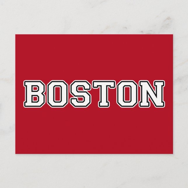 Boston Massachusetts Postcard (Front)