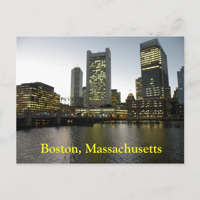 Boston Massachusetts Postcard (Front)