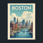 Boston Massachusetts Postcard<br><div class="desc">See my store for more Massachusetts items.</div>