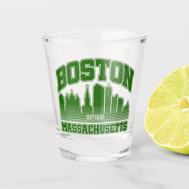 Boston,Massachusetts Shot Glass (Front)