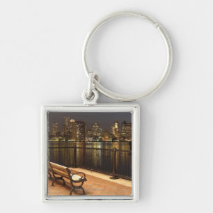 Boston, Massachusetts skyline 3 Keychain