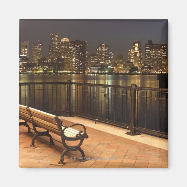 Boston, Massachusetts skyline 3 Magnet (Front)