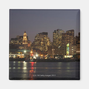 Boston, Massachusetts skyline 4 Magnet