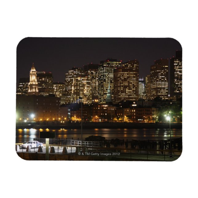 Boston, Massachusetts skyline 6 Magnet (Horizontal)