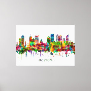 Boston Massachusetts Skyline Canvas Print