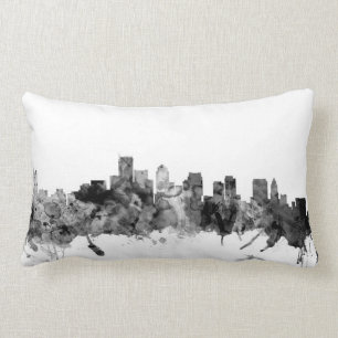 Boston Massachusetts Skyline Lumbar Pillow