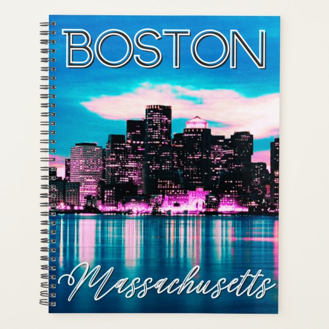 Boston Massachusetts Skyline      Planner (Front)
