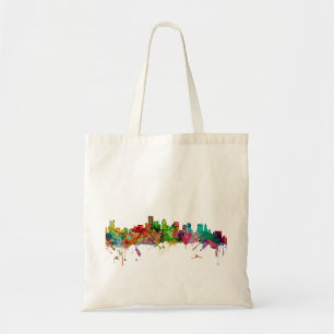 Boston Massachusetts Skyline Tote Bag
