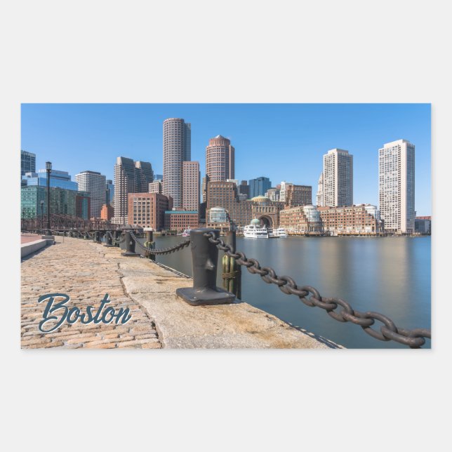 Boston Massachusetts Sticker (Front)