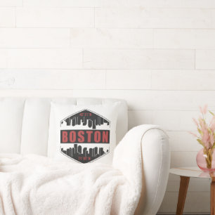 Boston Massachusetts Throw Pillow