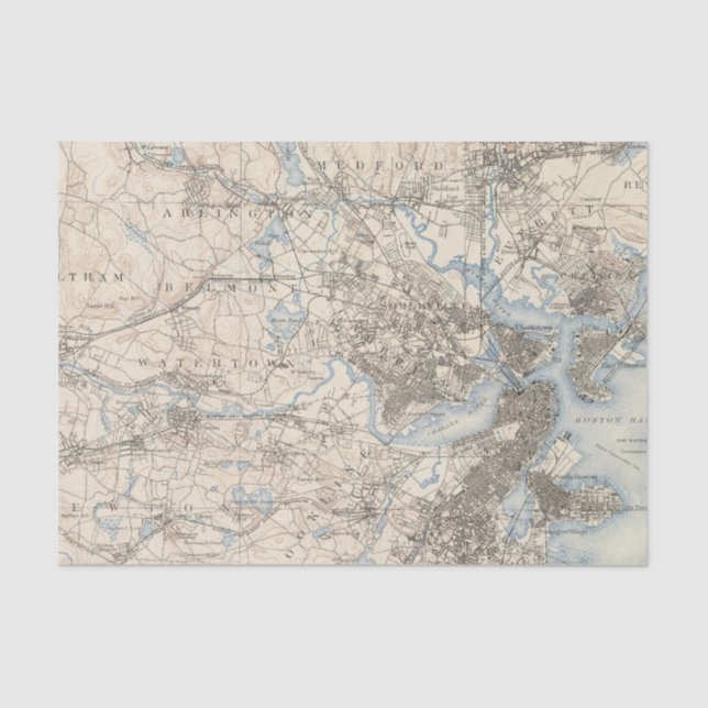 Boston, Massachusetts Tissue Paper (Front)