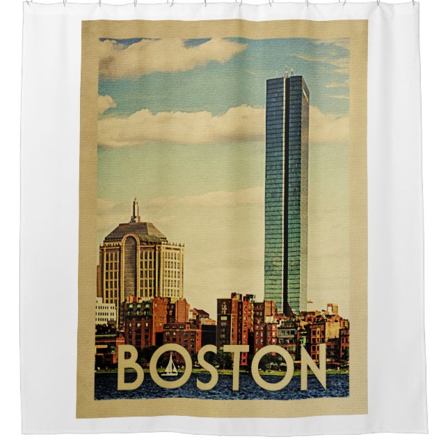 Boston Massachusetts Vintage Travel (Front)